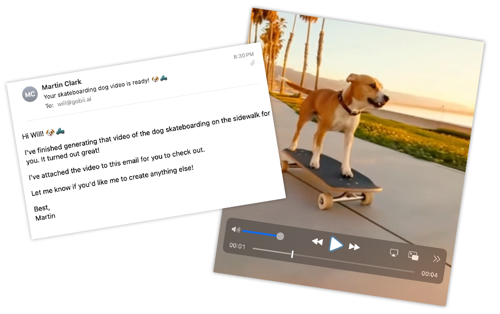 Agent-driven video generation in Gobii