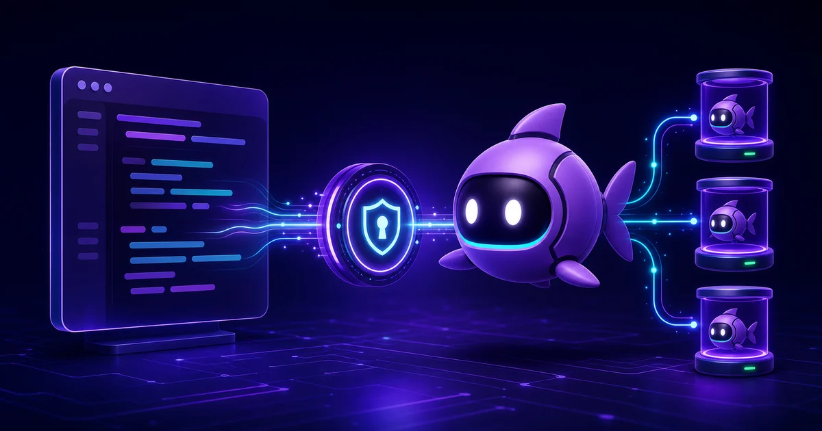 A remote MCP client securely managing persistent Gobii AI agents through an authenticated endpoint