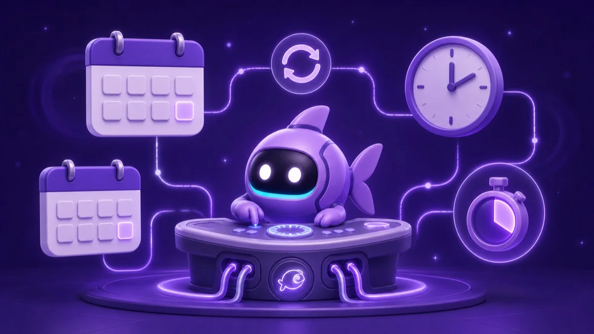 Gobii agent schedule settings with several named schedules